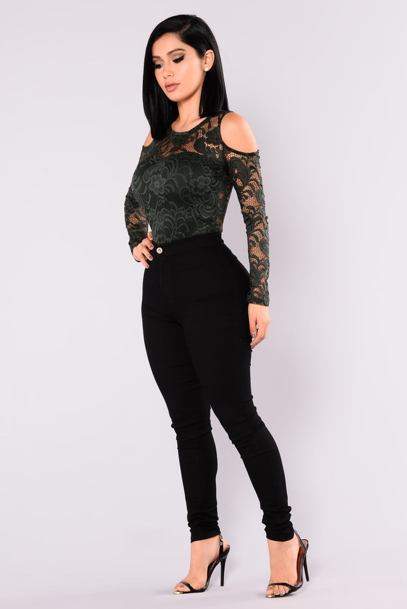 Tay Lace Top - Hunter Green | Fashion Nova, Knit Tops | Fashion Nova