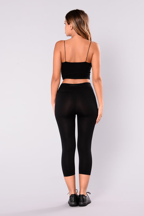 Angela Seamless Active Leggings - Black, Fashion Nova, Leggings