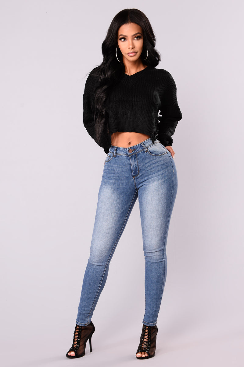 Ophelia Distressed Sweater - Black | Fashion Nova, Sweaters | Fashion Nova