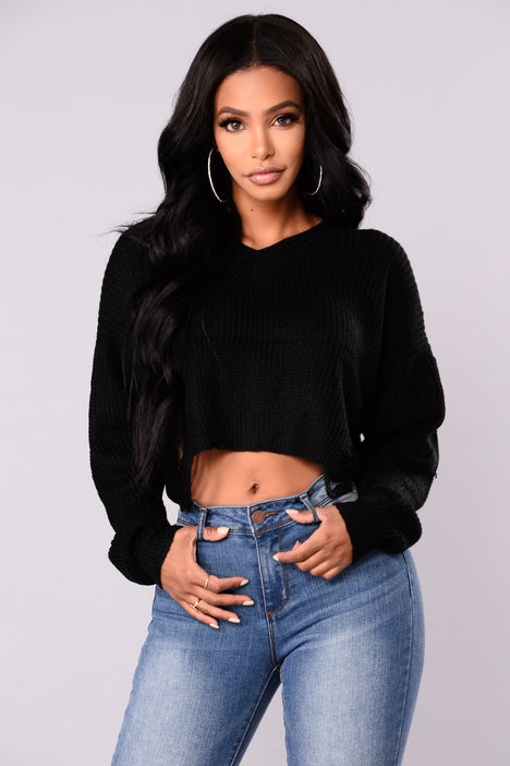 Fashion nova distressed on sale sweater