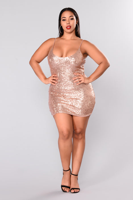 Fashion nova sequin dress hotsell plus size