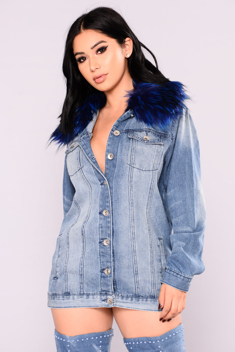 Alessandra Oversized Denim Jacket - MediumWash/Blue | Fashion Nova ...