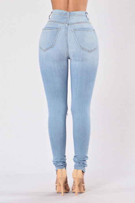 Tough Luck Jeans - Light Blue | Fashion Nova, Jeans | Fashion Nova