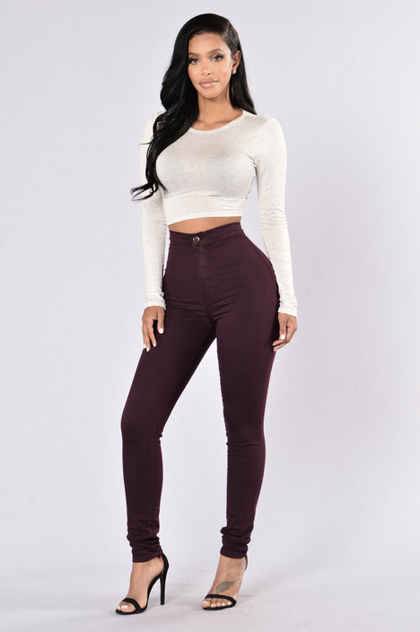 Fashion nova super sale high waist denim skinnies