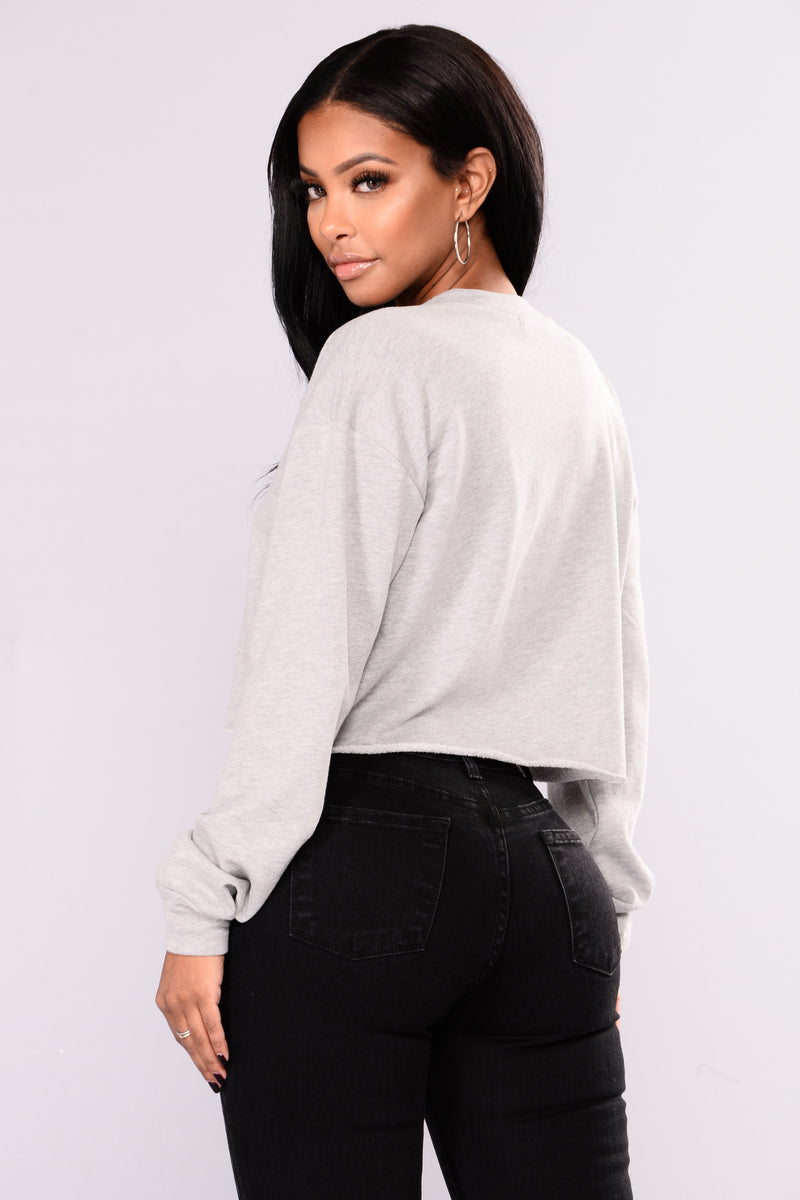Beyond Blessed Cropped Top - Heather Grey | Fashion Nova, Screens Tops ...