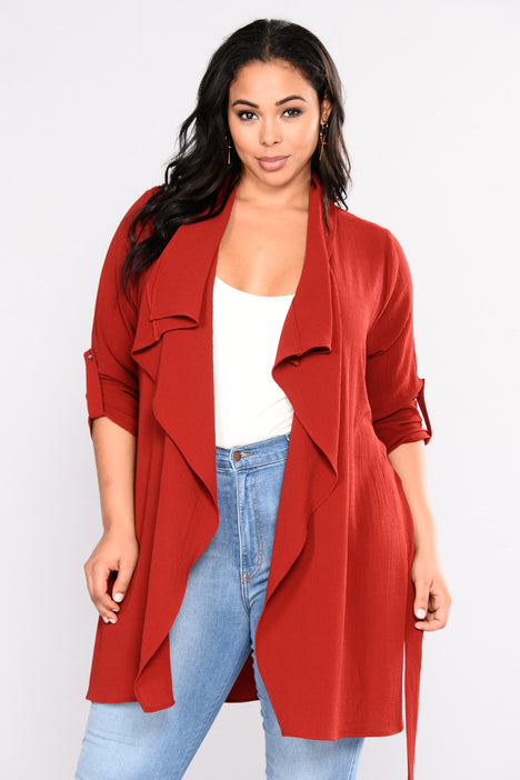 Fashion nova duster on sale coat