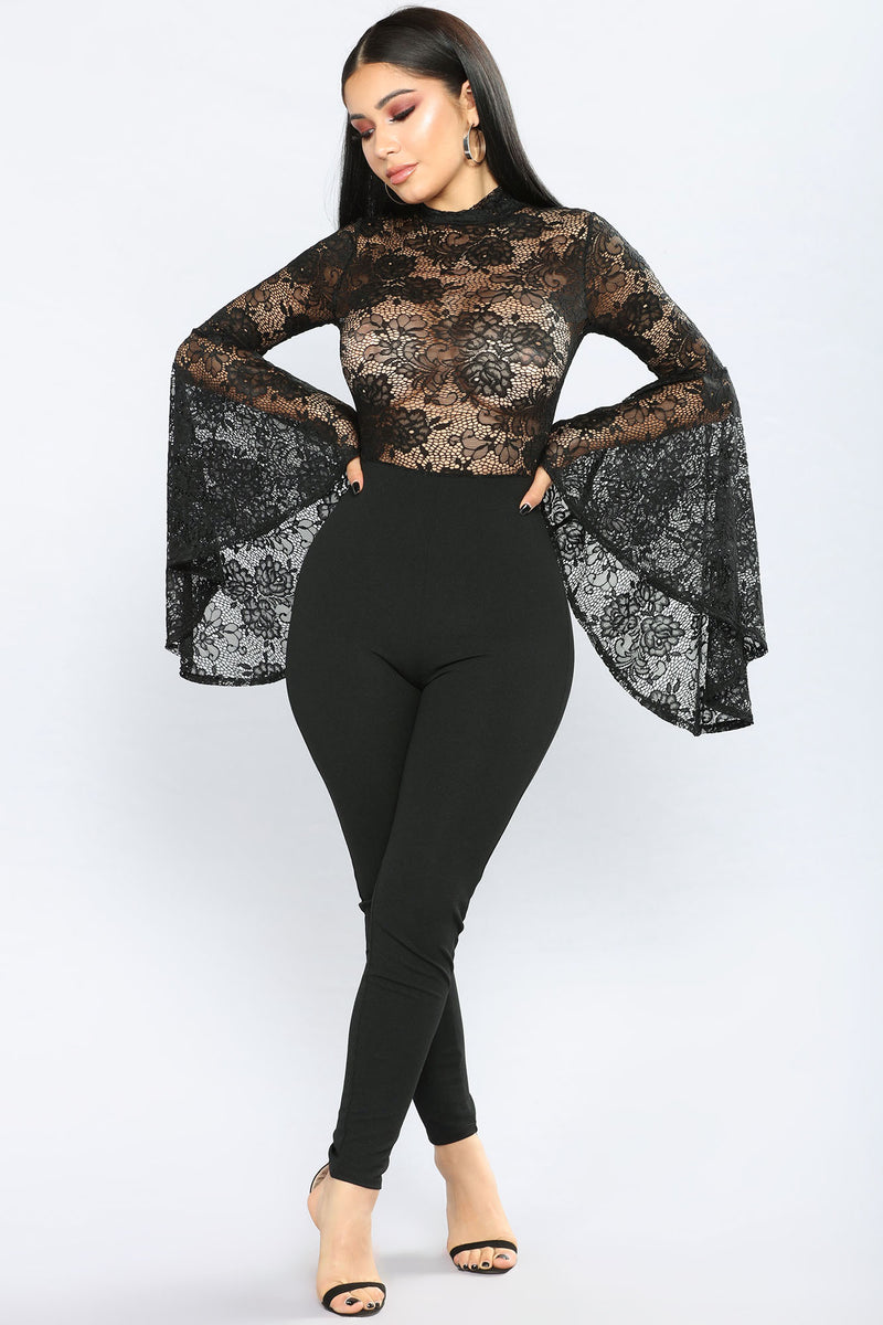 Fame Monster Lace Jumpsuit Black Fashion Nova Jumpsuits Fashion Nova 