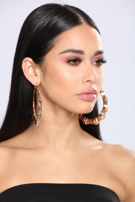 Fashion Nova Women's Very Iconic Hoop Earrings