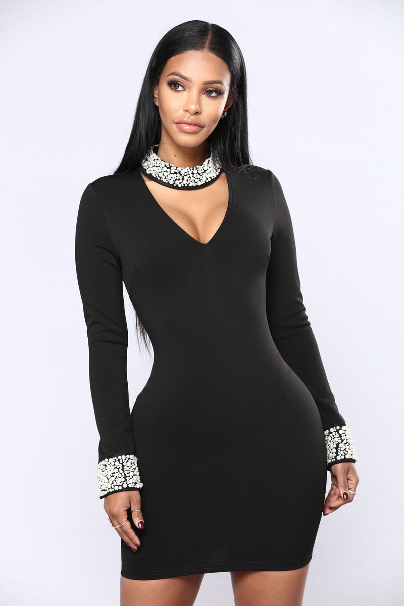 Alviva Pearl Dress - Black | Fashion Nova, Dresses | Fashion Nova