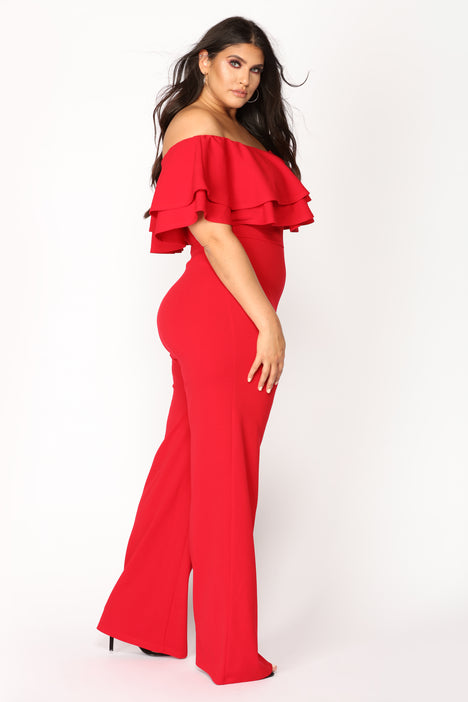 Ready To Ruffle Jumpsuit - Black, Fashion Nova, Jumpsuits