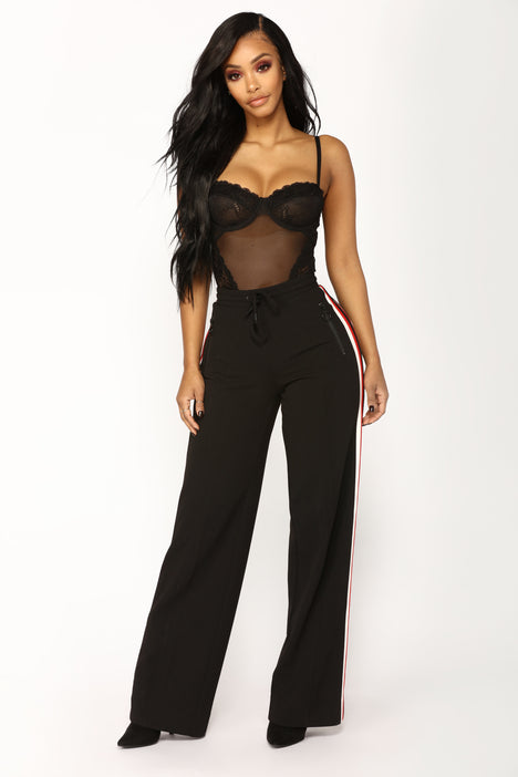 Fashion nova striped on sale pants