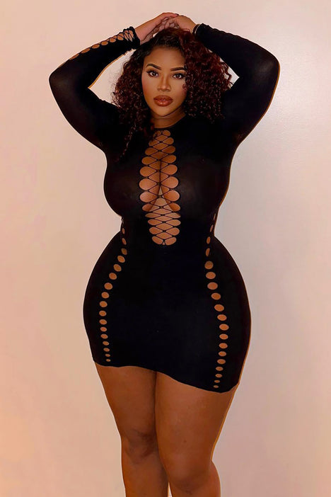 So Seamless Mini Dress - Black, Fashion Nova, Dresses