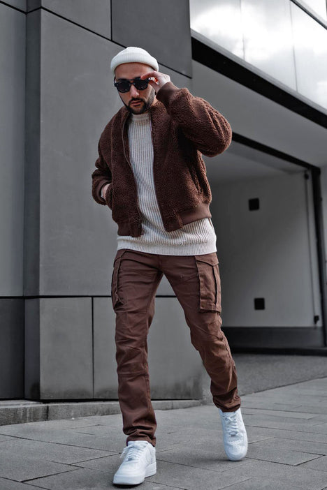 brown #pants #men That jawline ...and the outfit of course! Neutrals  balanced with denim for a … | Streetwear men outfits, Men fashion casual  outfits, Mens outfits