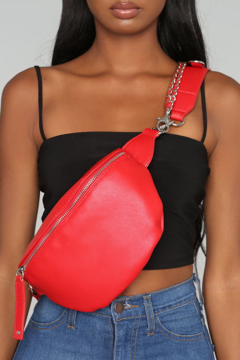 Chain In Personality Fanny Pack Red