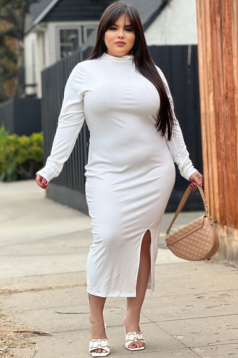 White dress 2024 for fat women