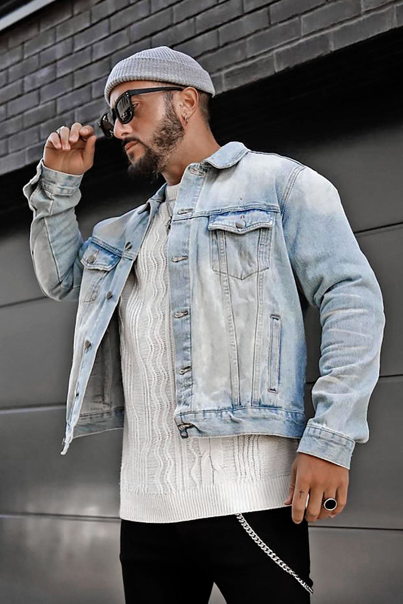 Vintage Blue Denim Trucker Jacket