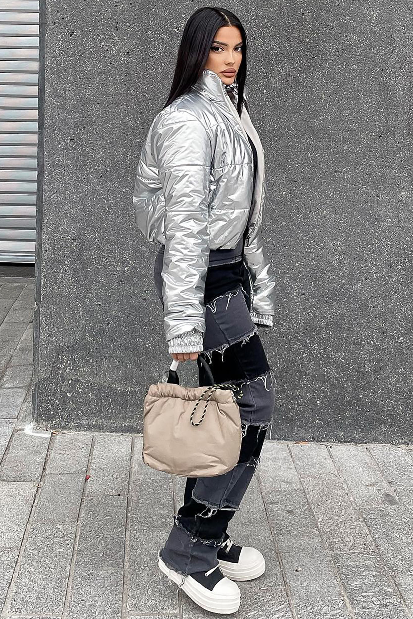 On My Way Cropped Jacket - Silver  Fashion Nova, Jackets & Coats