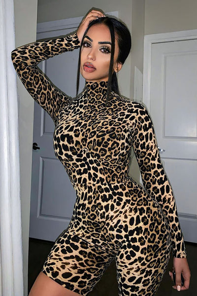 Fashion nova cheap leopard romper