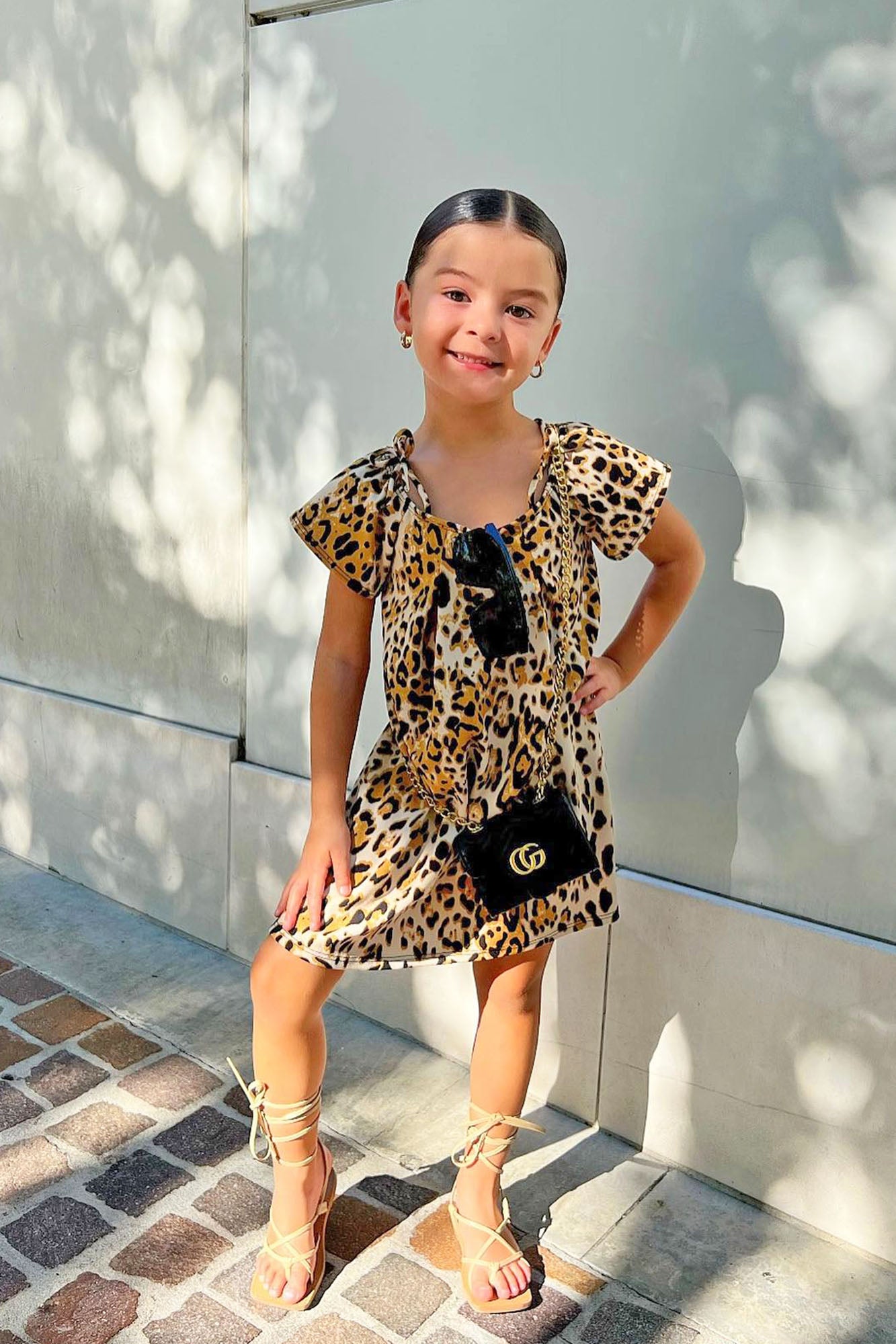 Leopard hot sale dress kids