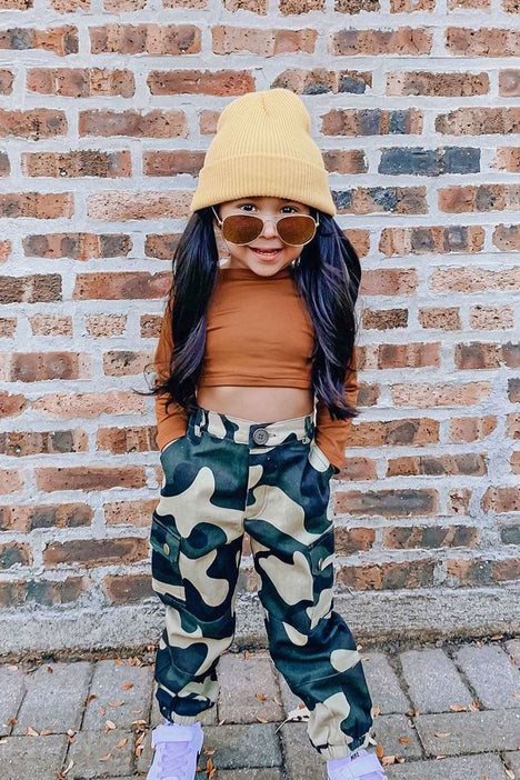 Mini Cadet Kim Oversized Camo Pants - Camouflage, Fashion Nova, Kids Pants  & Jeans