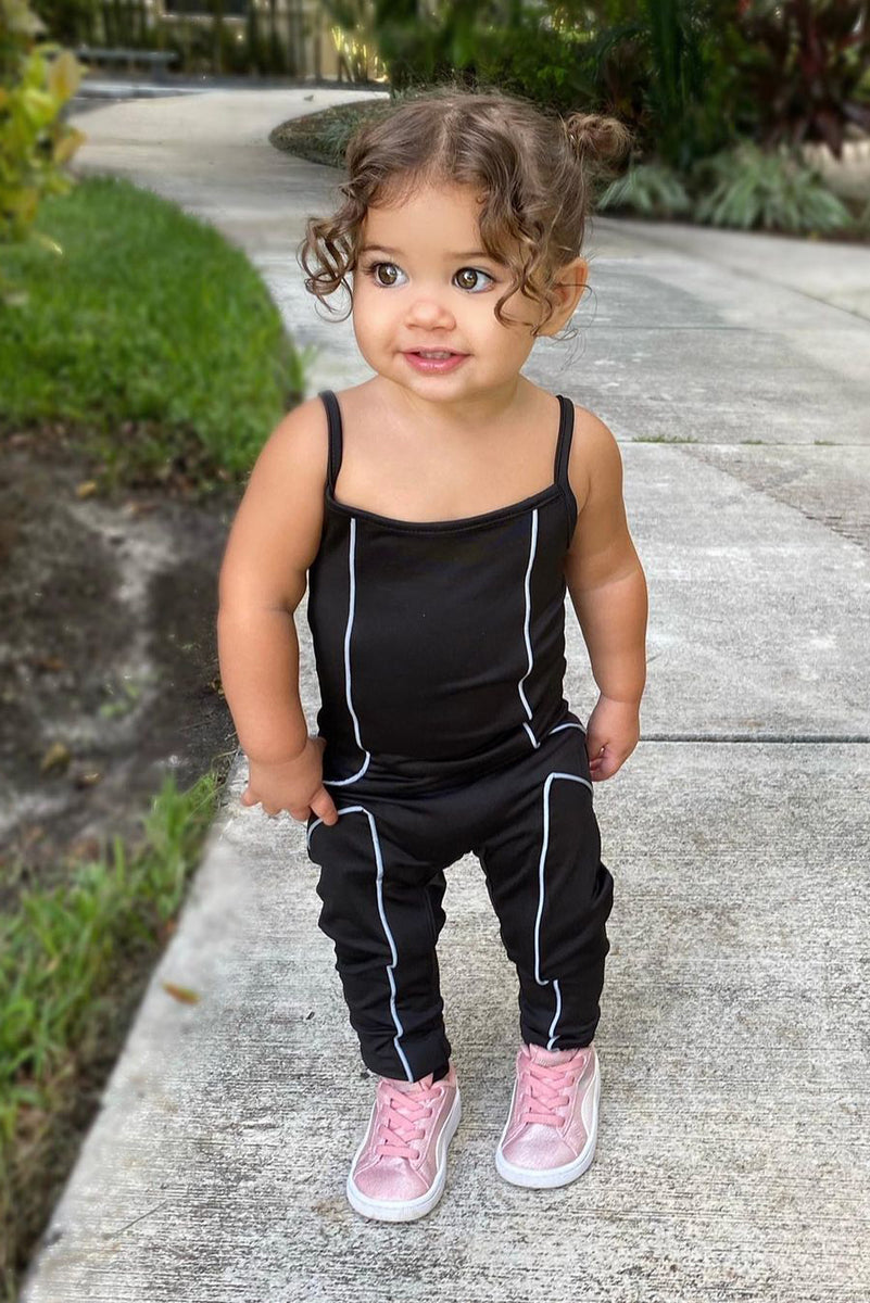 Mini Survival Mode 2 Piece Jumpsuit - Black | Fashion Nova, Kids Sets ...