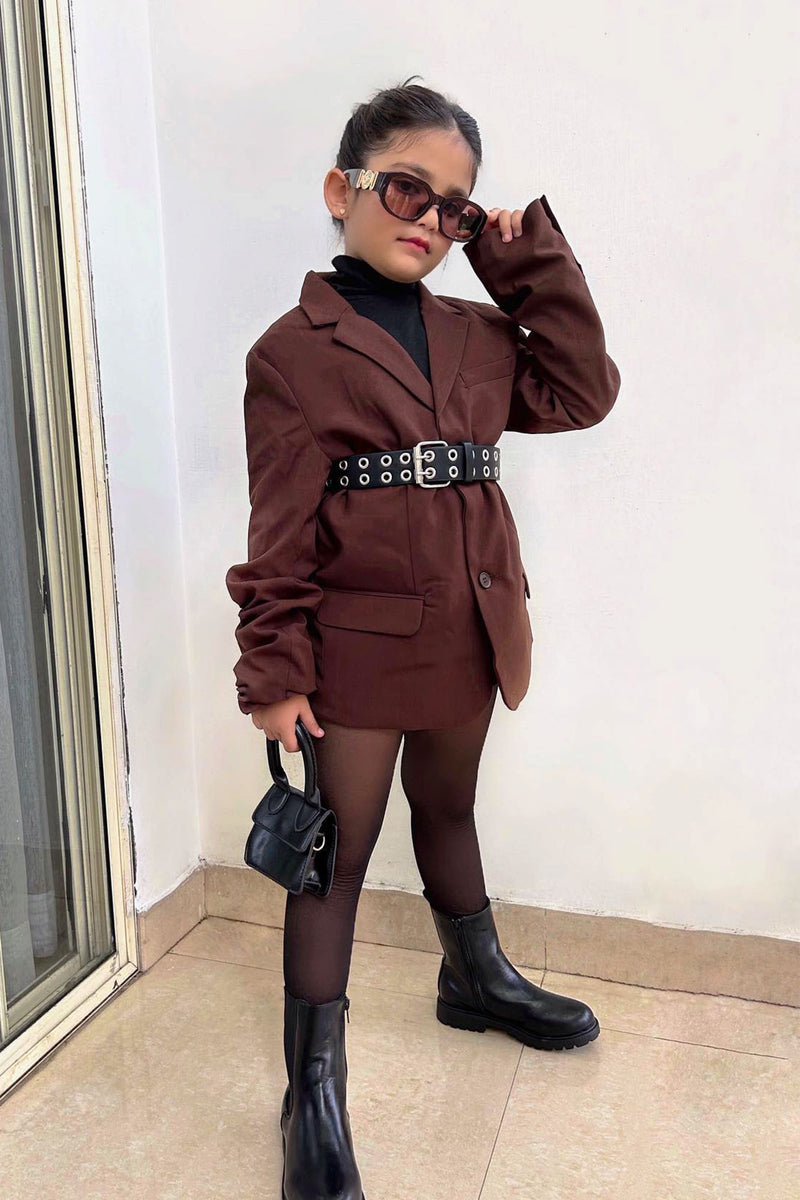 Mini The Modern Stretch Suit Jacket - Brown | Fashion Nova, Kids ...