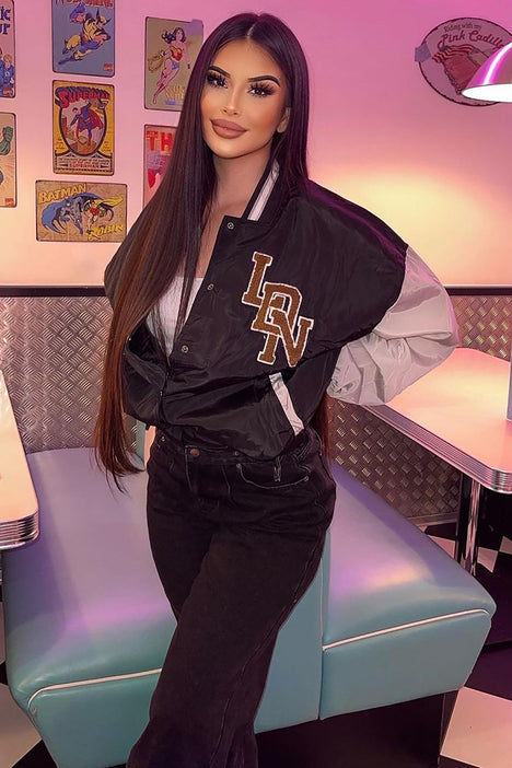 Walk The Hallways Varsity Jacket - Green/combo, Fashion Nova, Outerwear