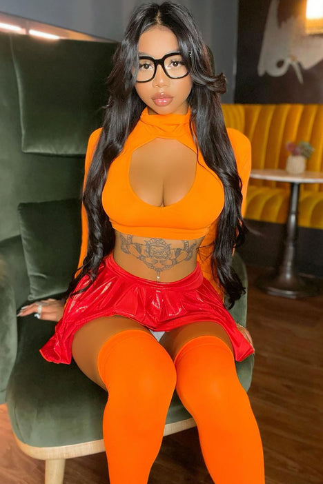 Four Piece Sexy Velma Costume Set – La Sensual Boutique