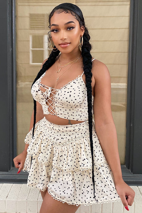 No Dull Moments Skirt Set - White | Fashion Nova, Matching Sets 