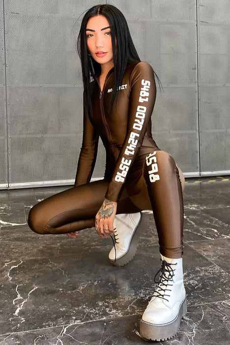 Lana Lace Up Jumpsuit - Nude/combo, Fashion Nova, Jumpsuits