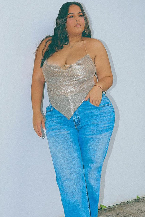 Shine For Me Halter Top - Gold  Fashion Nova, Shirts & Blouses