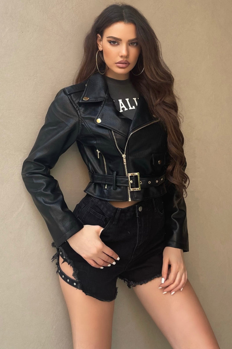 Show Stopper Crop PU Moto Jacket - Black | Fashion Nova, Jackets ...