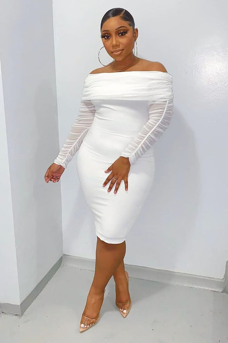 White plus size dress hotsell fashion nova