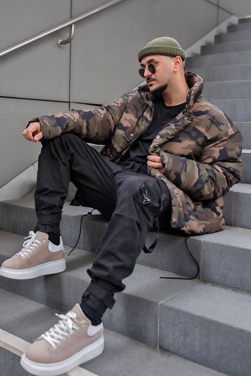 Titan Cargo Pocket Puffer Jacket - Camouflage | Fashion Nova, Mens ...