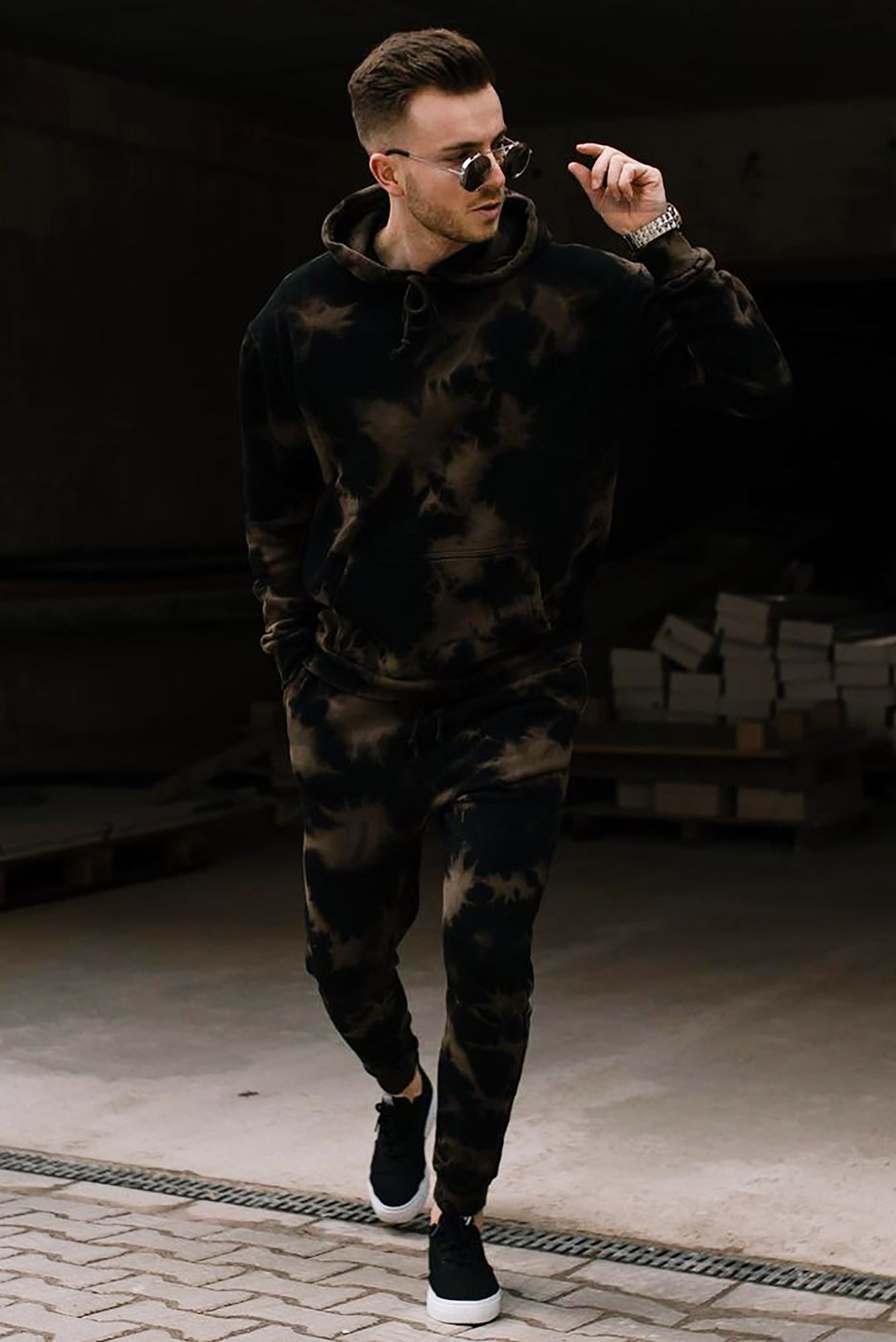 Bleached joggers online