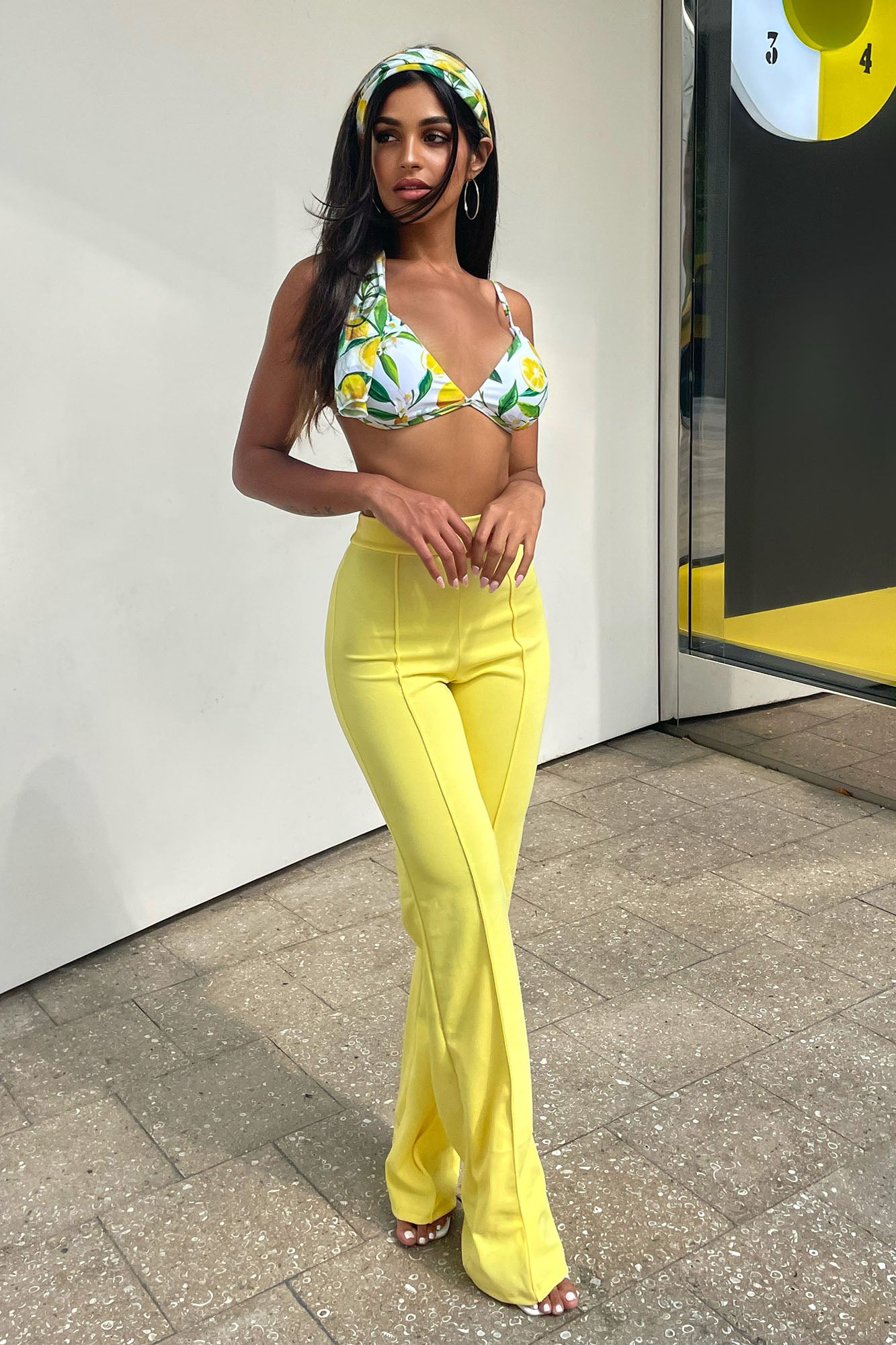 Fashion nova yellow clearance pants