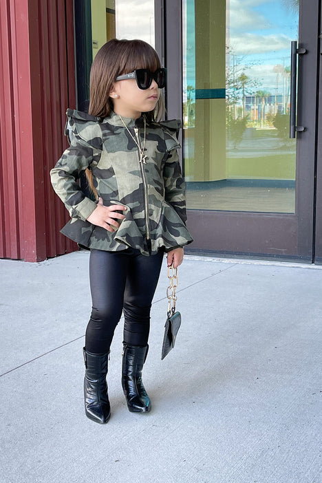 Peplum camo clearance jacket